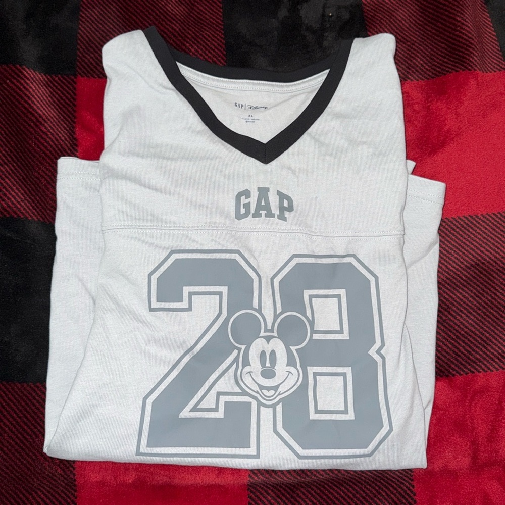 NWT GAP x Disney Varsity Logo Mickey Shirt, XL